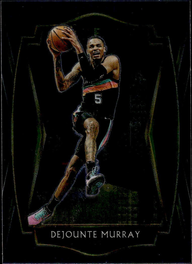 2021-22 Panini Select Basketball Premier Level Retail Blue #124 Dejounte Murray - San Antonio Spurs