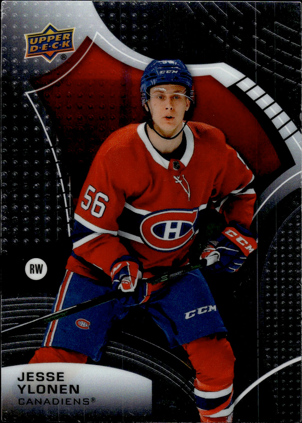 2021-22 Upper Deck Allure Hockey Base Rookie #115 Jesse Ylonen - Montreal Canadiens