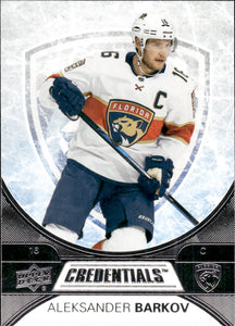 2021-22 Upper Deck Credentials Hockey Base #43 Alexander Barkov - Florida Panthers