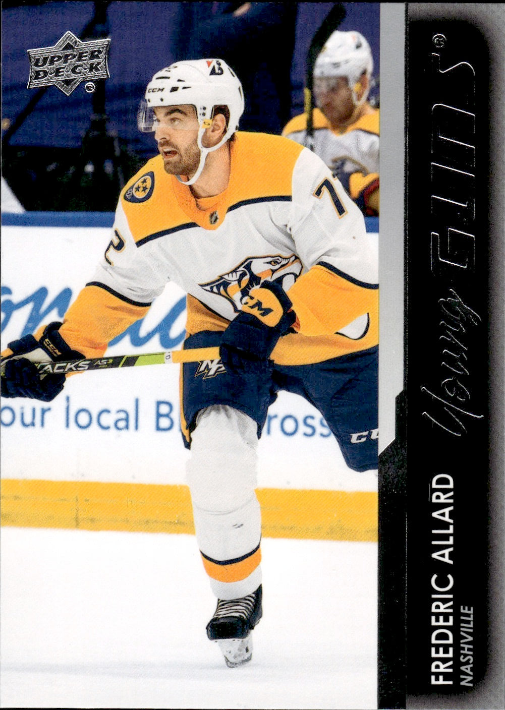 2021-22 Upper Deck Extended Series Hockey Young Guns French #484 Frederic Allard - Nashville Predators