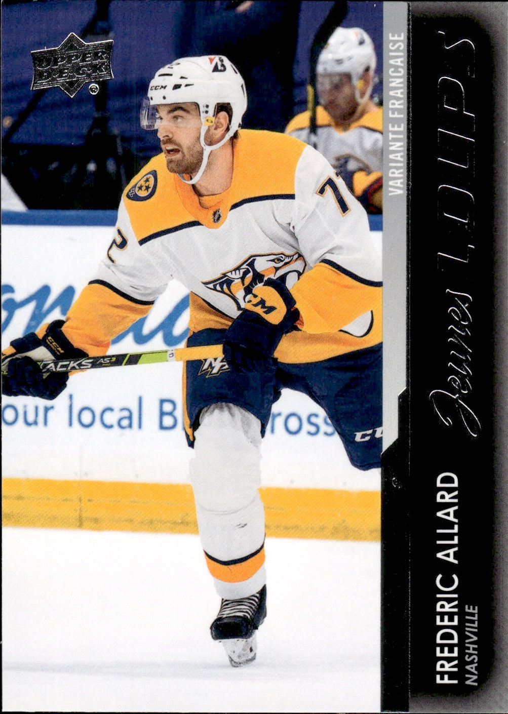 2021-22 Upper Deck Extended Series Hockey Young Guns #483 Frederic Allard - Nashville Predators