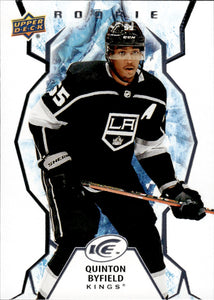 2021-22 Upper Deck Ice Hockey Base Rookies #108 Quinton Byfield - Los Angeles Kings