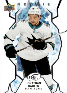 2021-22 Upper Deck Ice Hockey Base Rookies #135 Jonathan Dahlen - San Jose Sharks