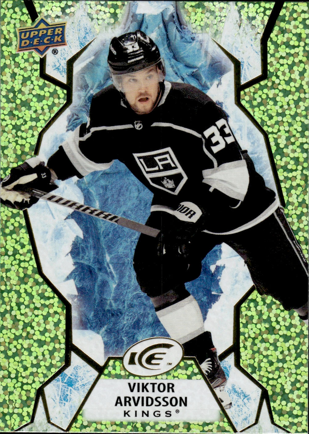 2021-22 Upper Deck Ice Hockey Base Green #33 Viktor Arvidsson - Los Angeles Kings