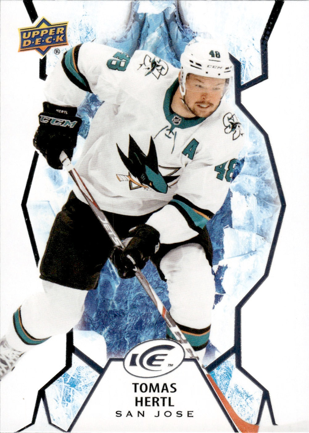 2021-22 Upper Deck Ice Hockey Base #36 Tomas Hertl - San Jose Sharks