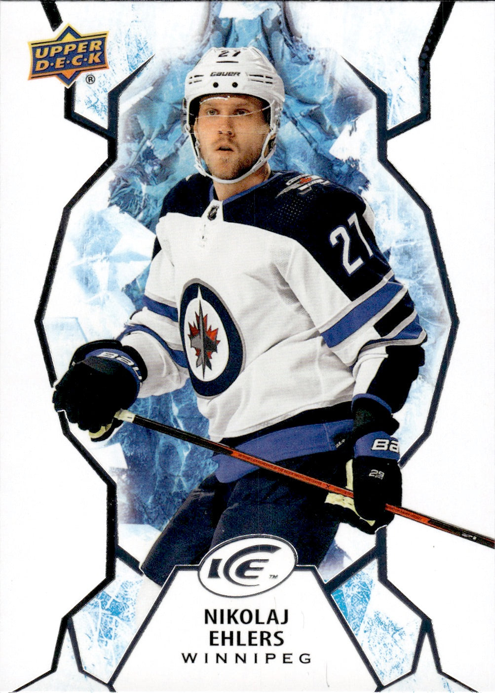 2021-22 Upper Deck Ice Hockey Base #98 Nikolaj Ehlers - Winnipeg Jets