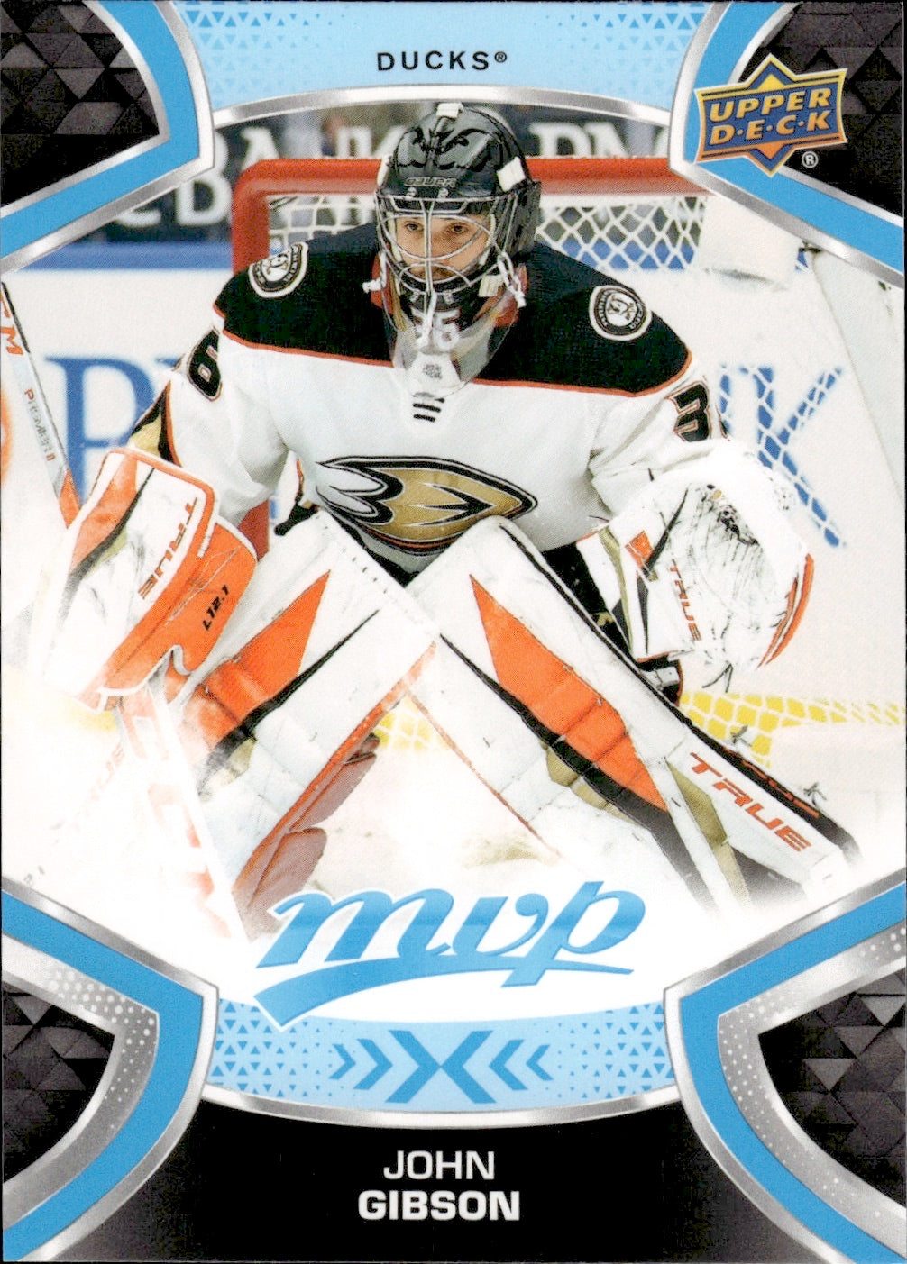 2021-22 Upper Deck MVP Hockey Blue #206 John Gibson - Anaheim Ducks