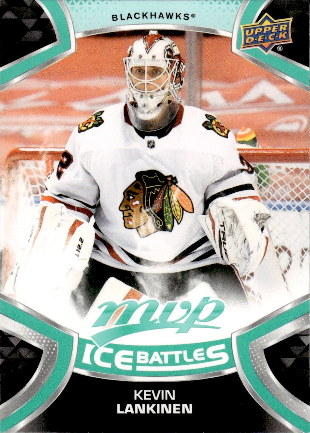 2021-22 Upper Deck MVP Hockey Ice Battles #32 Kevin Lankinen - Chicago Blackhawks