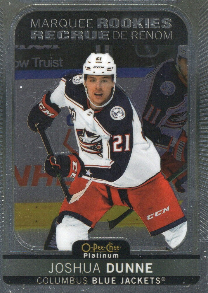 2021-22 Upper Deck O-Pee-Chee Platinum Hockey - Base - Marquee Rookies #243 Joshua Dunne - Columbus Blue Jackets