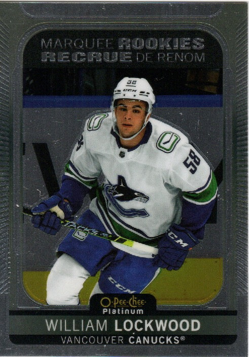 2021-22 Upper Deck O-Pee-Chee Platinum Hockey - Base - Marquee Rookies #248 William Lockwood - Vancouver Canucks