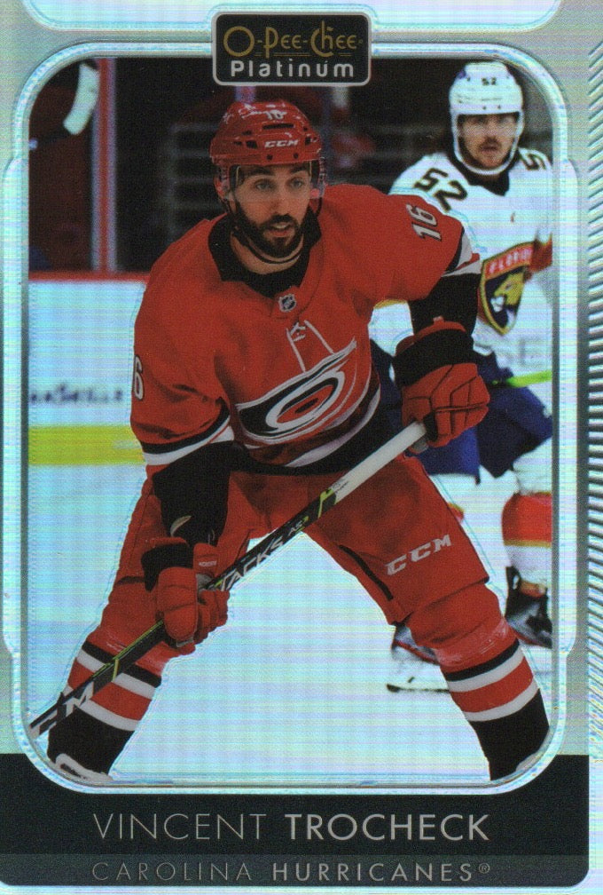 2021-22 Upper Deck O-Pee-Chee Platinum Hockey - Base - Rainbow #143 Vincent Trocheck - Carolina Hurricanes