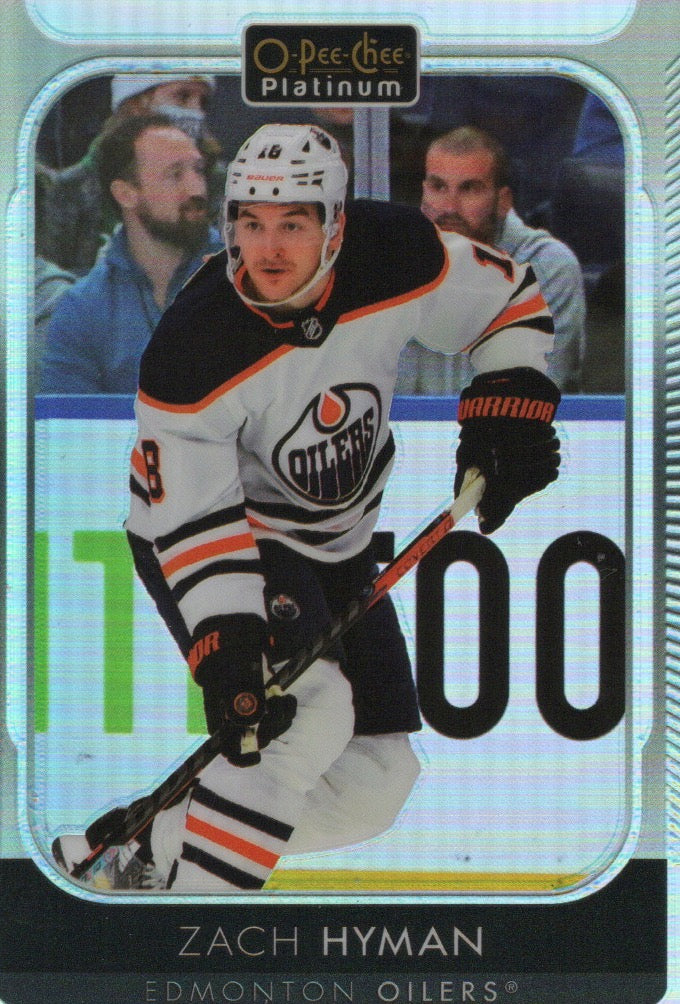 2021-22 Upper Deck O-Pee-Chee Platinum Hockey - Base - Rainbow #175 Zach Hyman - Edmonton Oilers