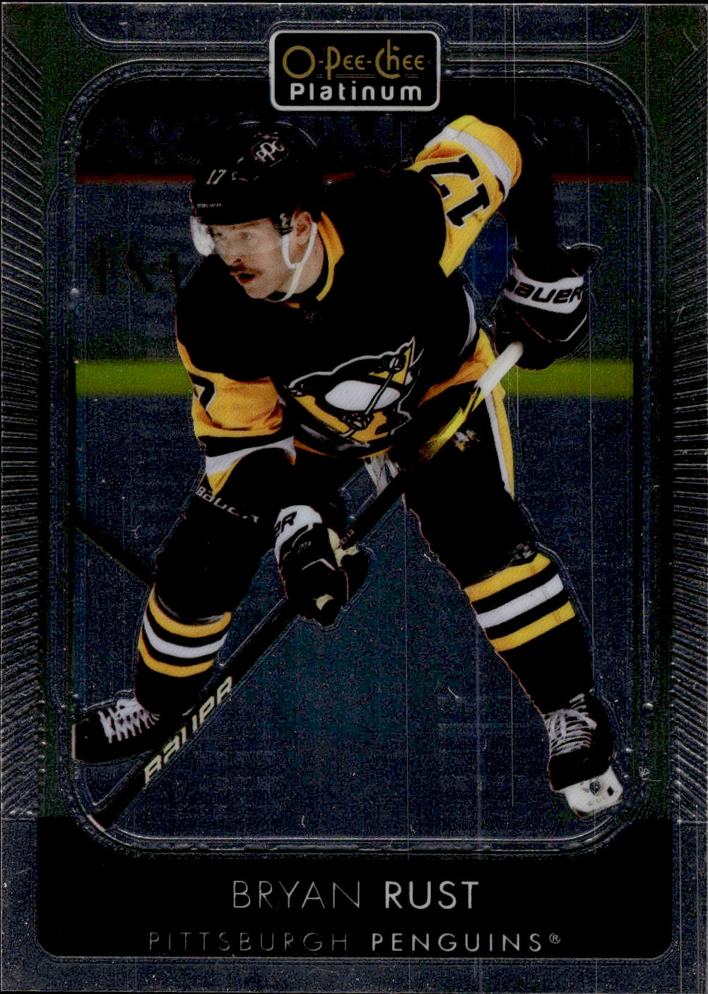 2021-22 Upper Deck O-Pee-Chee Platinum Hockey Base #110 Bryan Rust - Pittsburgh Penguins