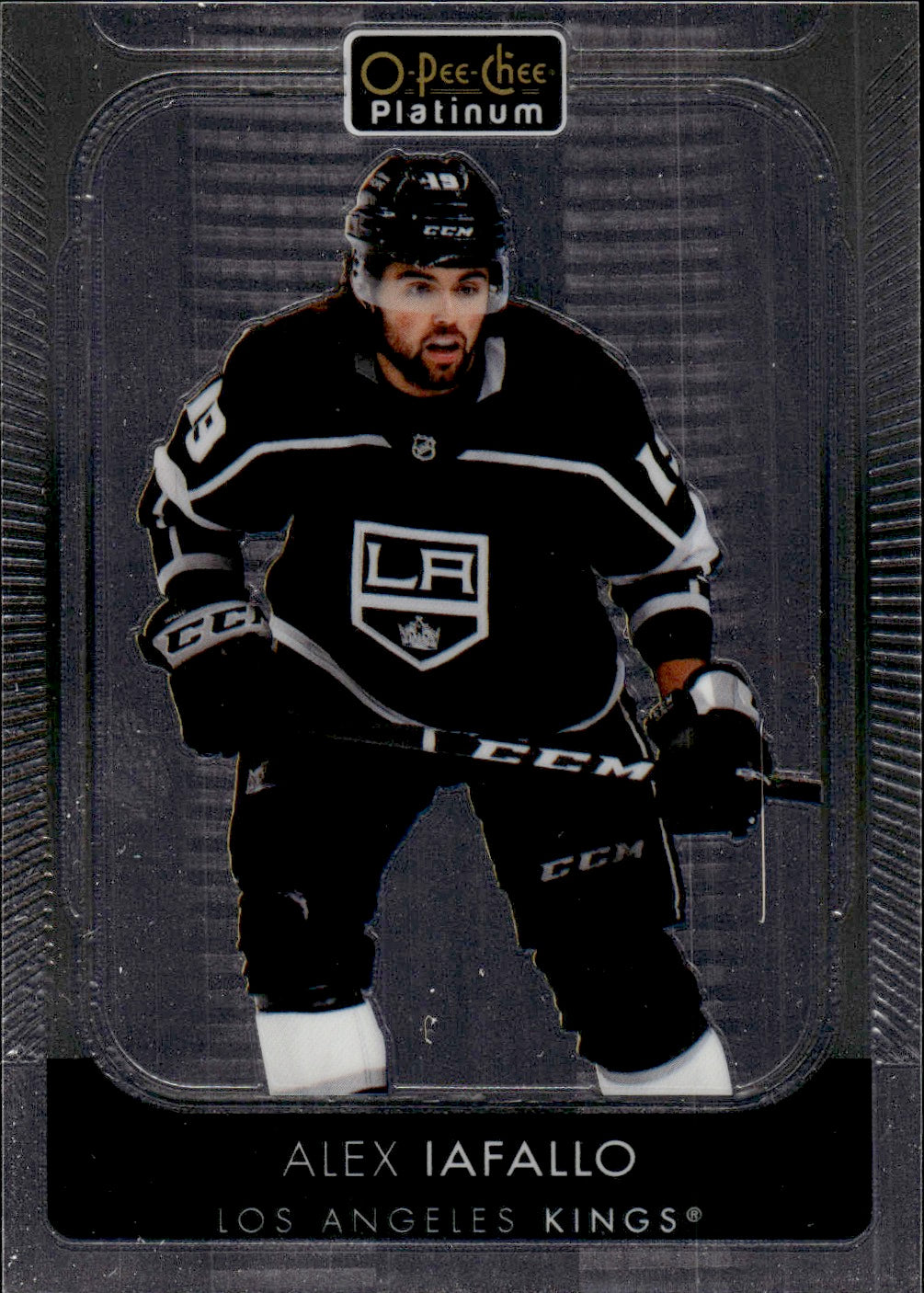 2021-22 Upper Deck O-Pee-Chee Platinum Hockey Base #129 Alex Iafallo - Los Angeles Kings