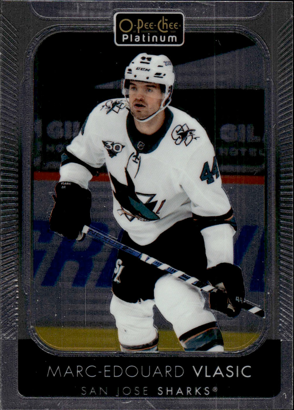 2021-22 Upper Deck O-Pee-Chee Platinum Hockey Base #163 Marc-Edouard Vlasic - San Jose Sharks