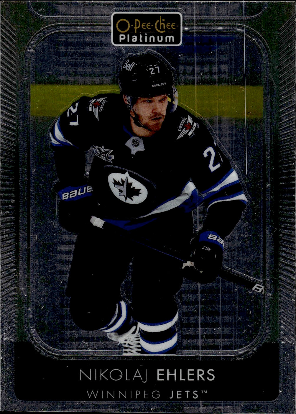 2021-22 Upper Deck O-Pee-Chee Platinum Hockey Base #186 Nikolaj Ehlers - Winnipeg Jets