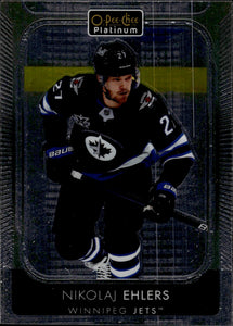 2021-22 Upper Deck O-Pee-Chee Platinum Hockey Base #186 Nikolaj Ehlers - Winnipeg Jets