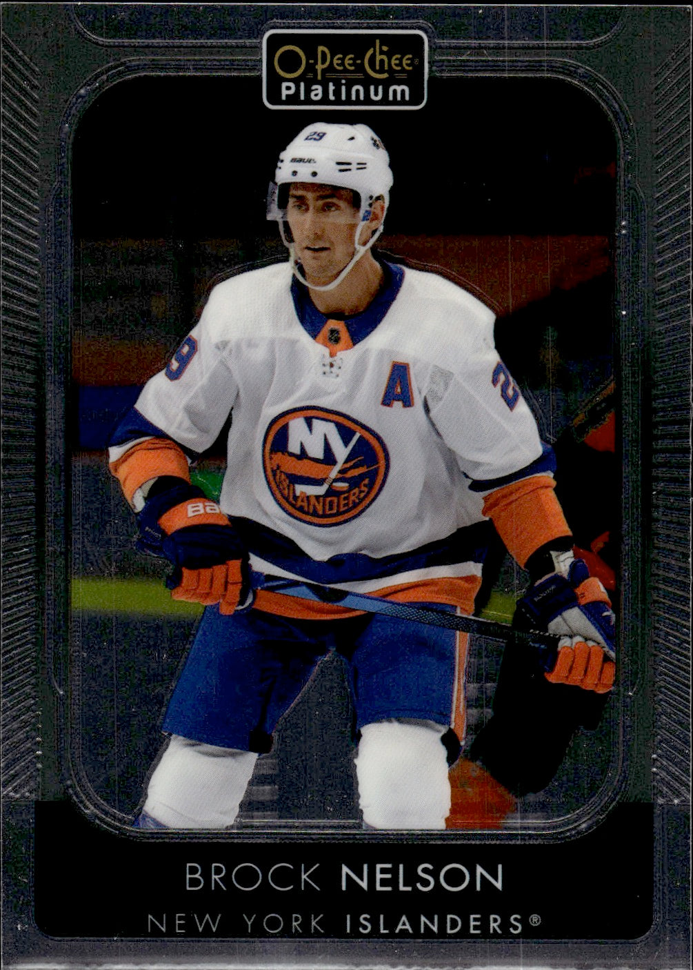 2021-22 Upper Deck O-Pee-Chee Platinum Hockey Base #40 Brock Nelson - New York Islanders