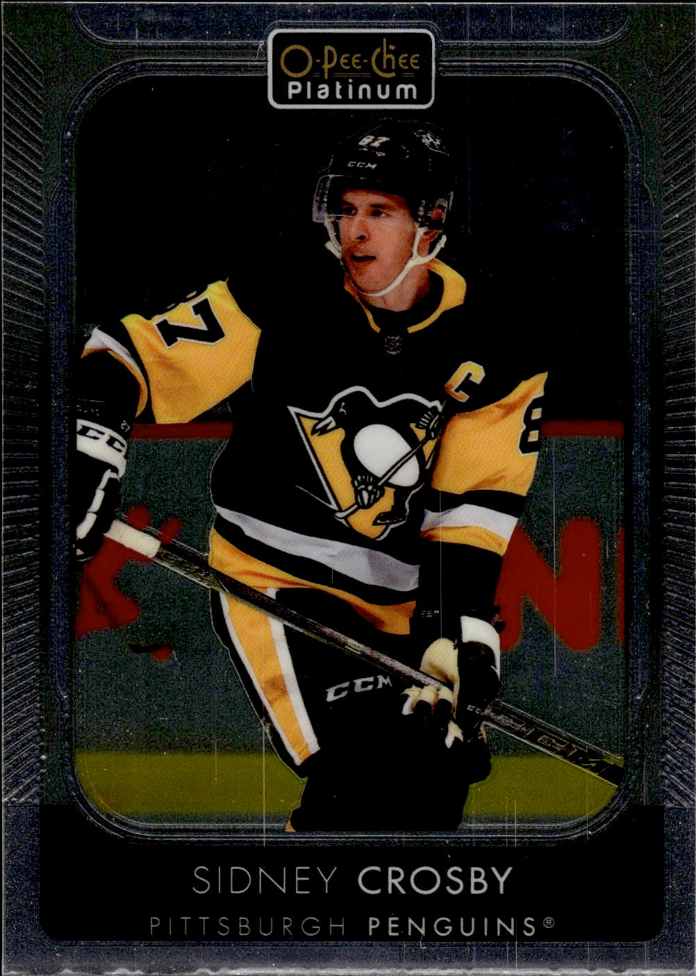 2021-22 Upper Deck O-Pee-Chee Platinum Hockey Base #87 Sidney Crosby - Pittsburgh Penguins