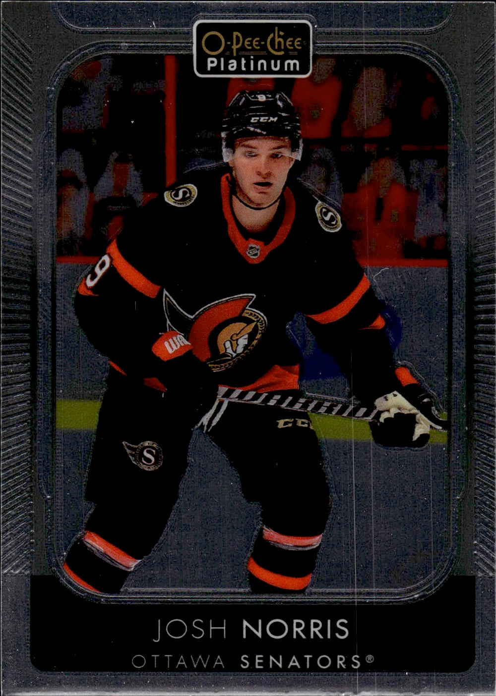 2021-22 Upper Deck O-Pee-Chee Platinum Hockey Base #93 Josh Norris - Ottawa Senators