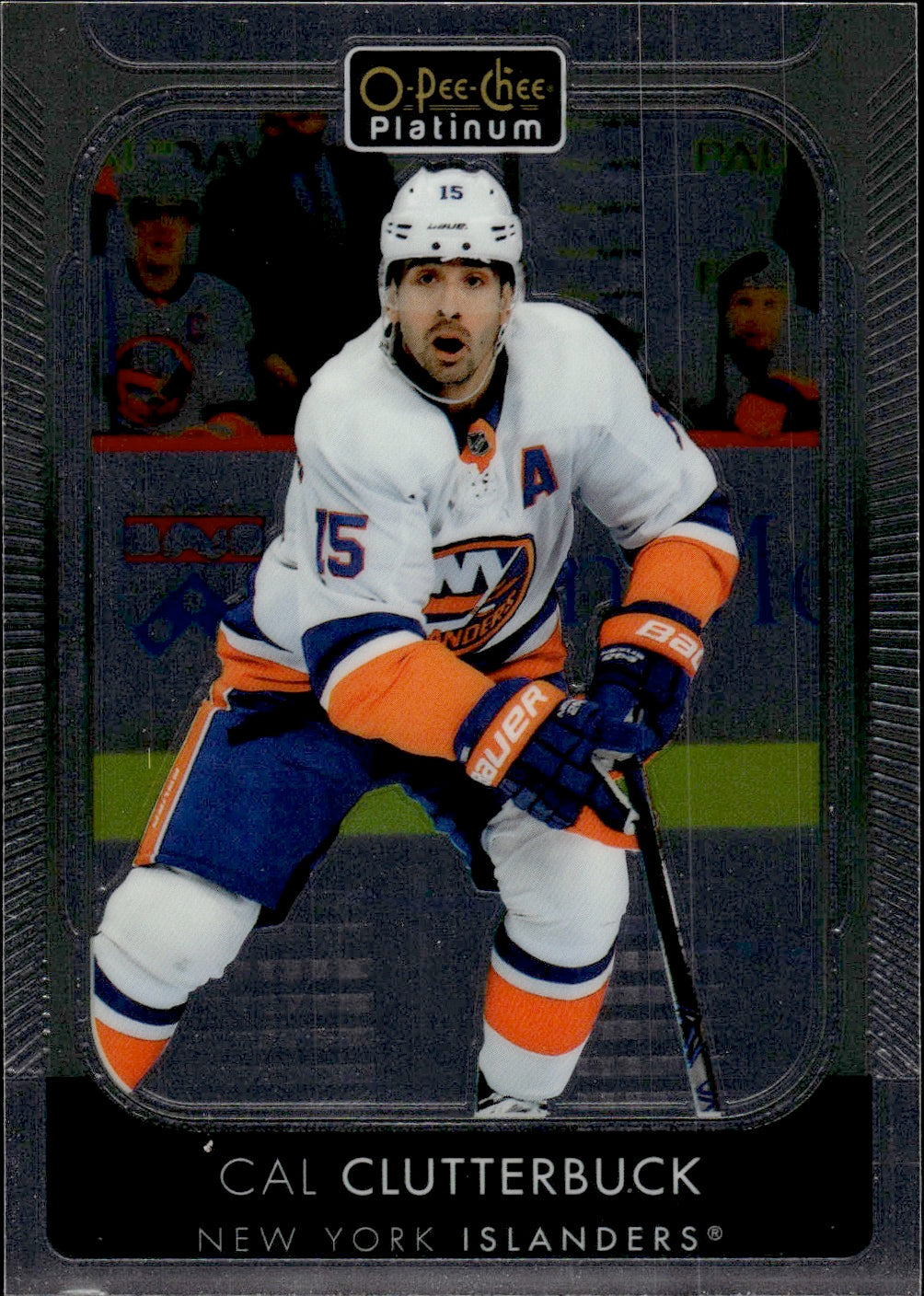 2021-22 Upper Deck O-Pee-Chee Platinum Hockey Base #95 Cal Clutterbuck - New York Islanders