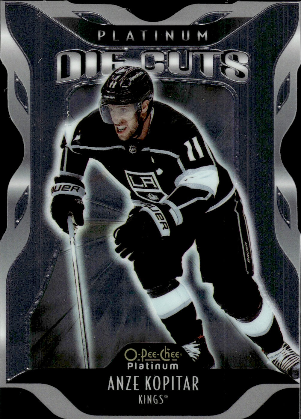 2021-22 Upper Deck O-Pee-Chee Platinum Hockey Die Cuts #DC-14 Anze Kopitar - Los Angeles Kings