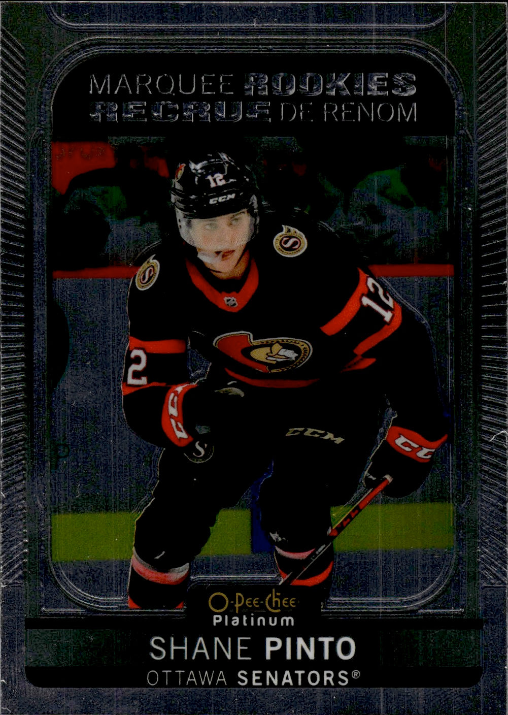 2021-22 Upper Deck O-Pee-Chee Platinum Hockey Marquee Rookie #212 Shane Pinto - Ottawa Senators