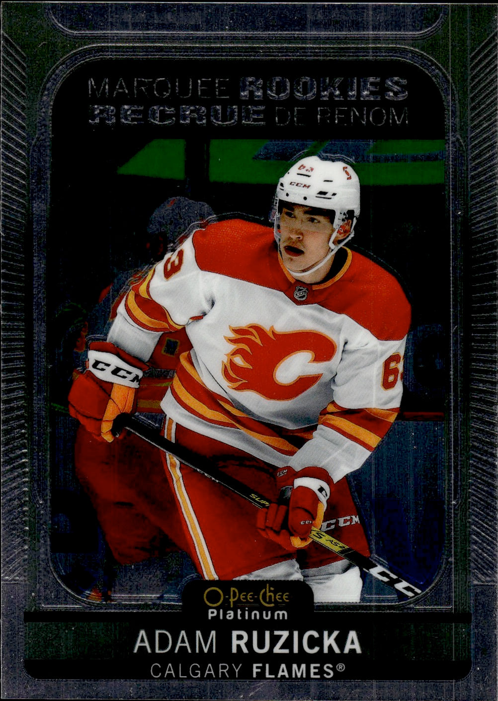 2021-22 Upper Deck O-Pee-Chee Platinum Hockey Marquee Rookie #237 Adam Ruzicka - Calgary Flames