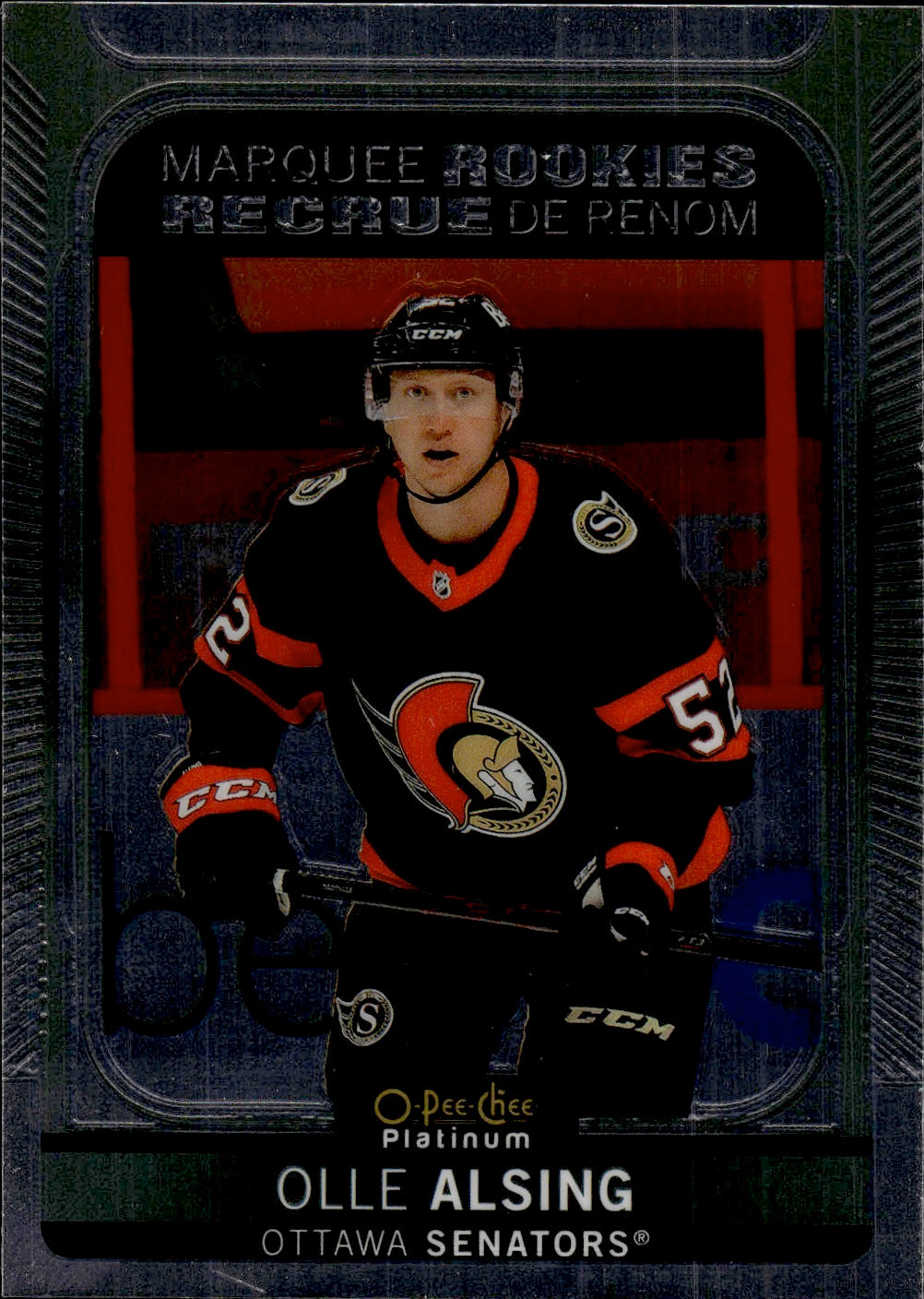 2021-22 Upper Deck O-Pee-Chee Platinum Hockey Marquee Rookie #256 Olle Alsing - Ottawa Senators