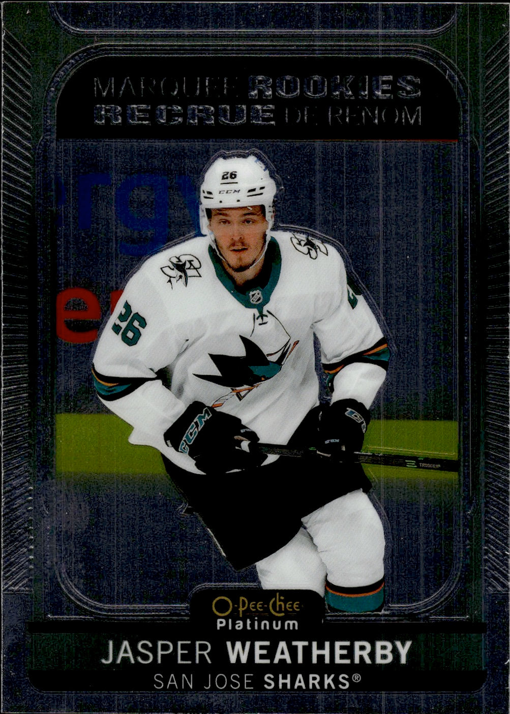 2021-22 Upper Deck O-Pee-Chee Platinum Hockey Marquee Rookie #270 Jasper Weatherby - San Jose Sharks