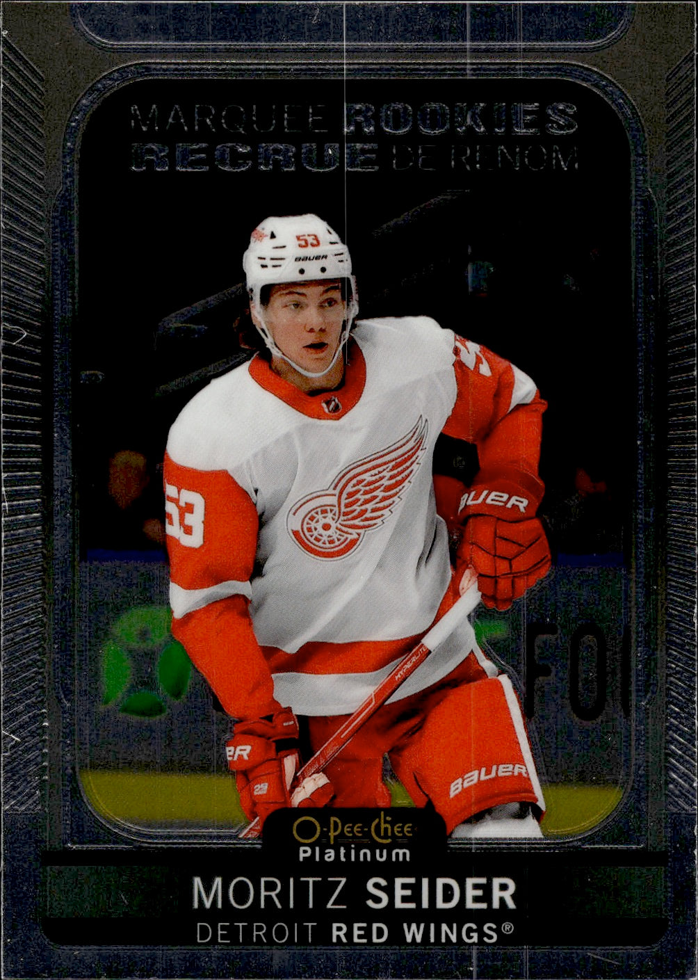 2021-22 Upper Deck O-Pee-Chee Platinum Hockey Marquee Rookie #287 Moritz Seider - Detroit Red Wings