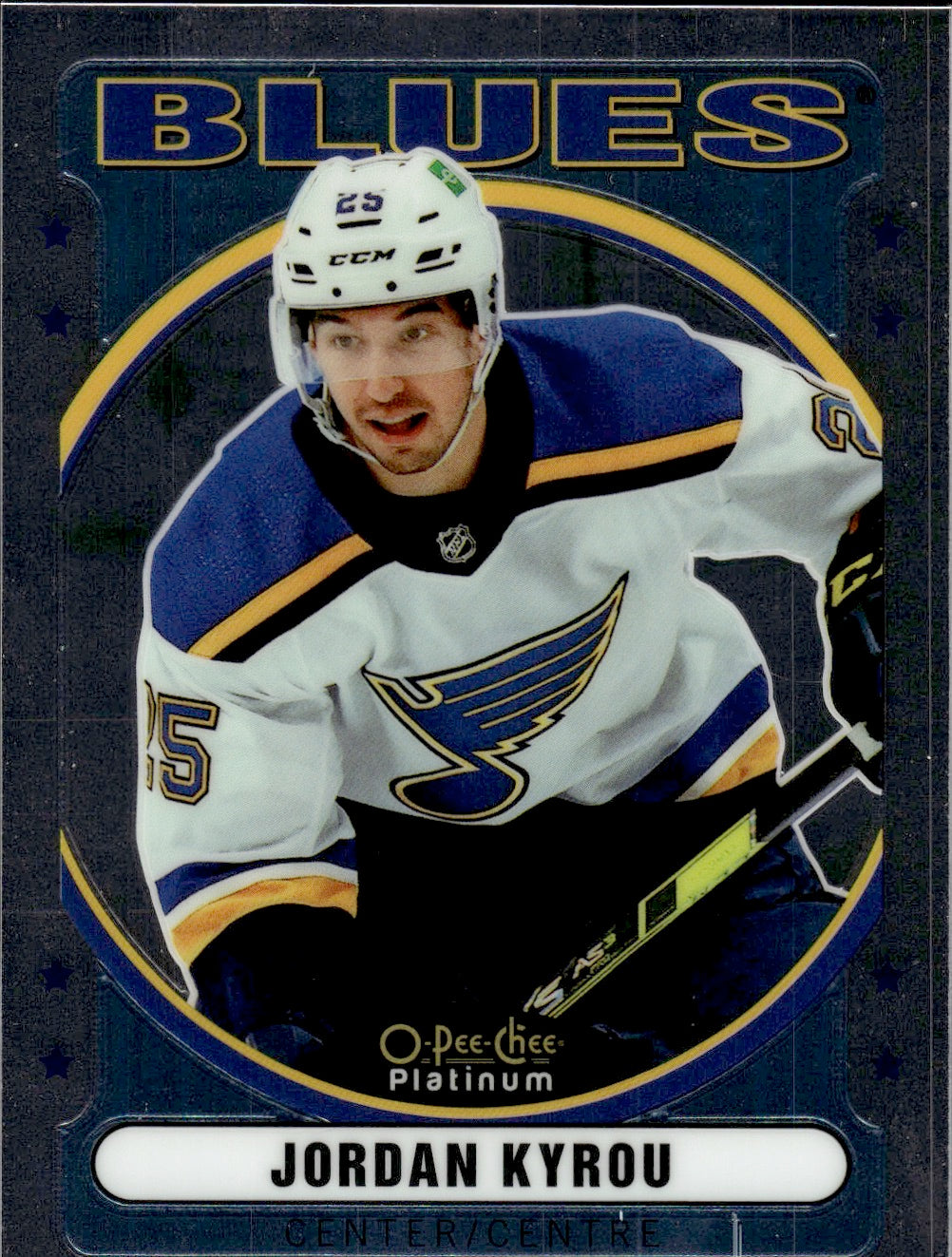 2021-22 Upper Deck O-Pee-Chee Platinum Hockey Retro #R-15 Jordan Kyrou - St. Louis Blues