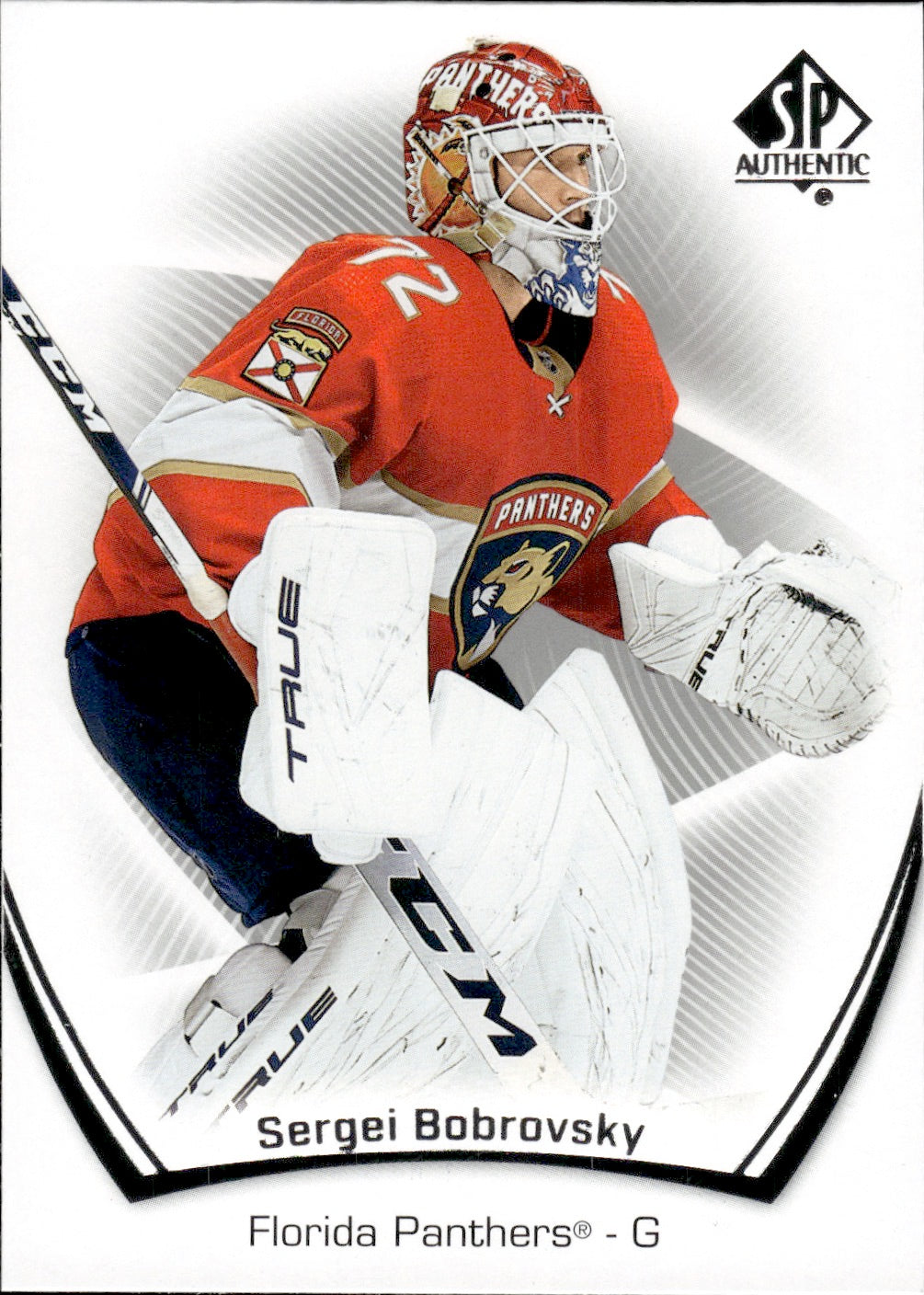 2021-22 Upper Deck SP Authentic Hockey - Base #42 Sergei Bobrovsky - Florida Panthers