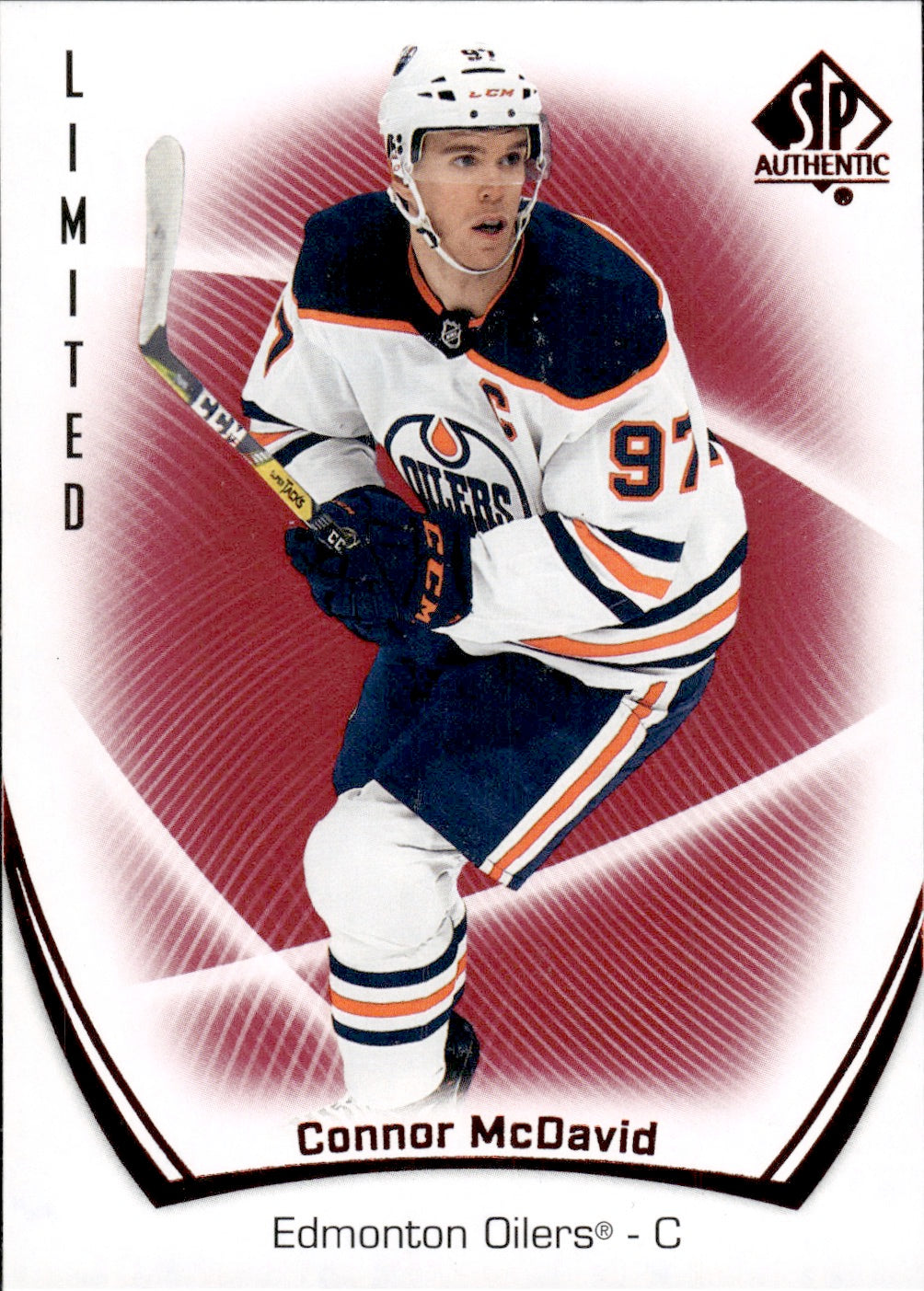 2021-22 Upper Deck SP Authentic Hockey Limited #1 Connor McDavid - Edmonton Oilers