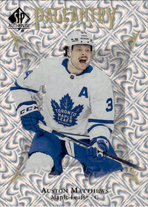 2021-22 Upper Deck SP Authentic Hockey Pageantry #P-30 Auston Matthews - Toronto Maple Leafs