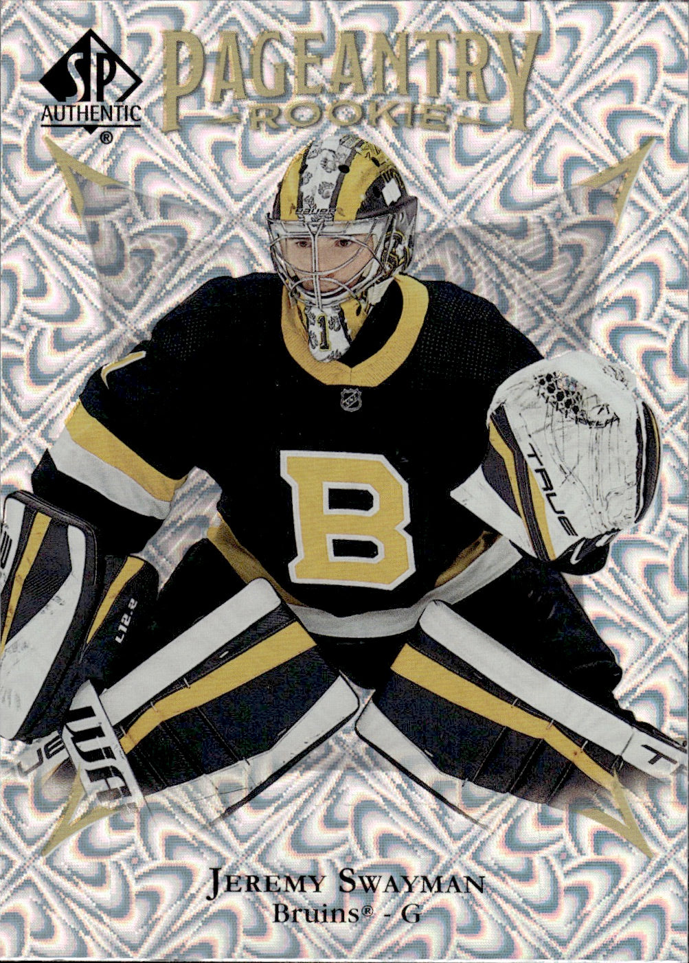 2021-22 Upper Deck SP Authentic Hockey Pageantry #P-63 Jeremy Swayman - Boston Bruins