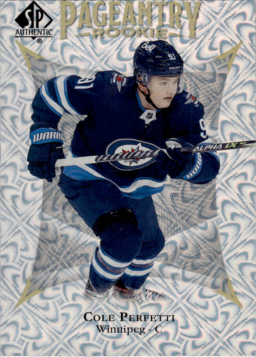 2021-22 Upper Deck SP Authentic Hockey Pageantry #P-78 Cole Perfetti - Winnipeg Jets