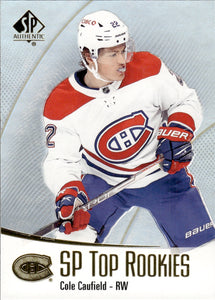 2021-22 Upper Deck SP Authentic Hockey Top Rookies #TR-1 Cole Caufield - Montreal Canadiens