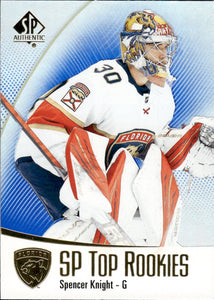 2021-22 Upper Deck SP Authentic Hockey Top Rookies #TR-25 Spencer Knight - Florida Panthers