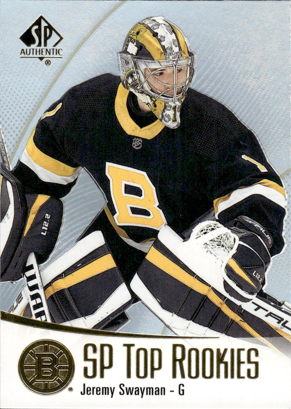 2021-22 Upper Deck SP Authentic Hockey Top Rookies #TR-44 Jeremy Swayman - Boston Bruins