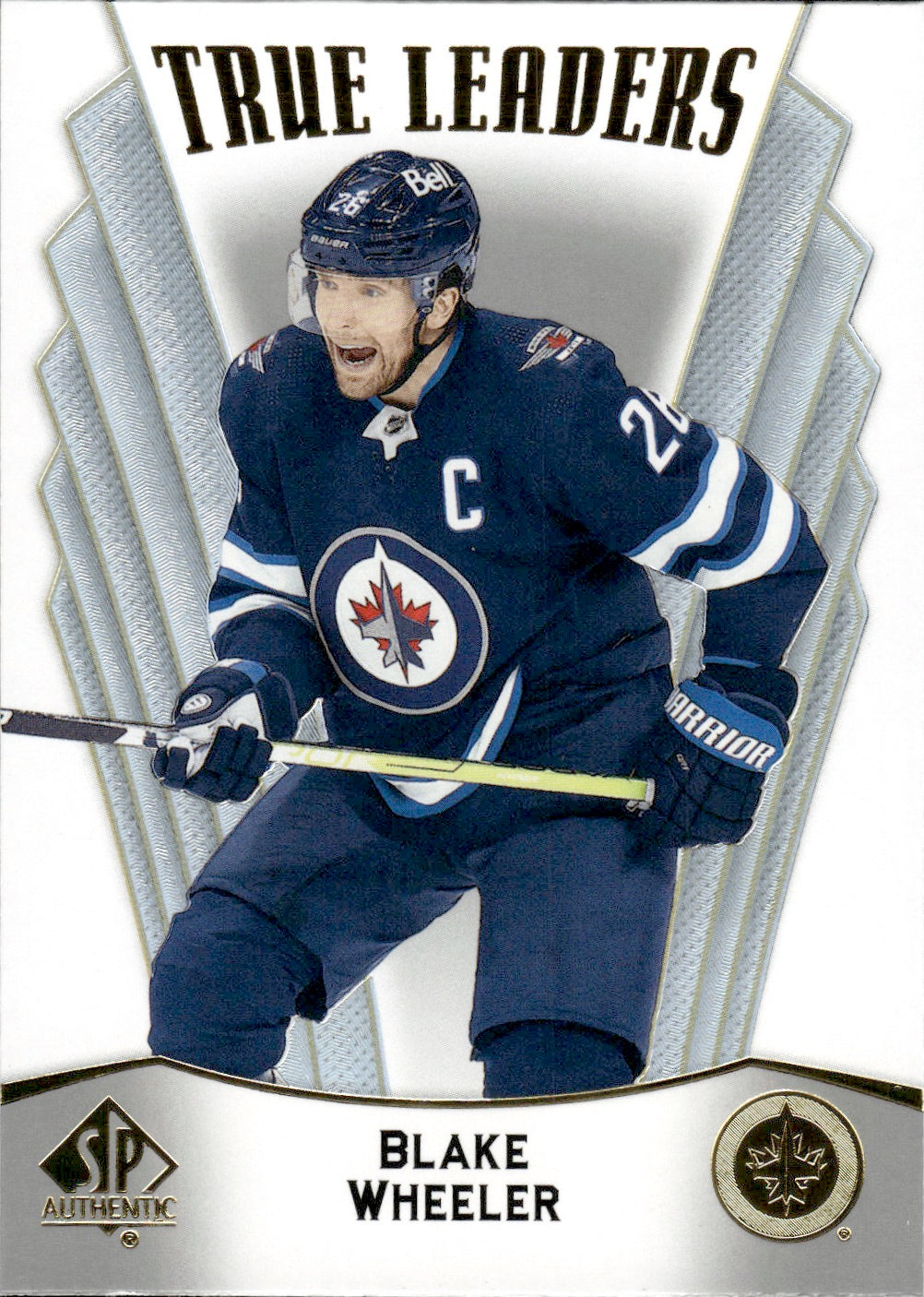 2021-22 Upper Deck SP Authentic Hockey True Leaders #TL-19 Blake Wheeler - Winnipeg Jets