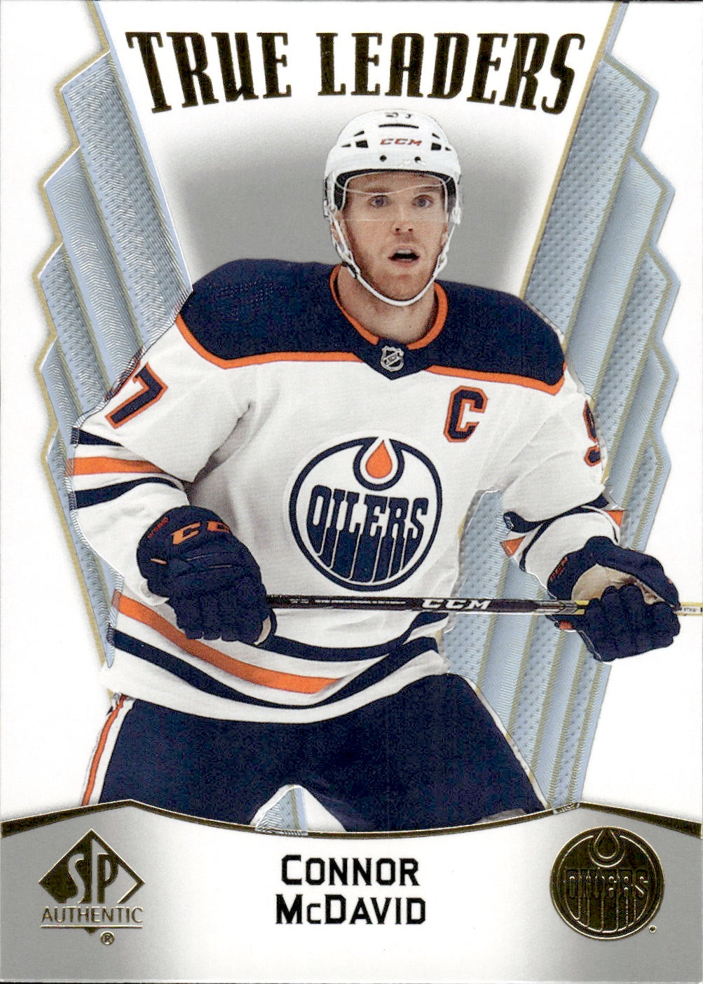 2021-22 Upper Deck SP Authentic Hockey True Leaders #TL-1 Connor McDavid - Edmonton Oilers