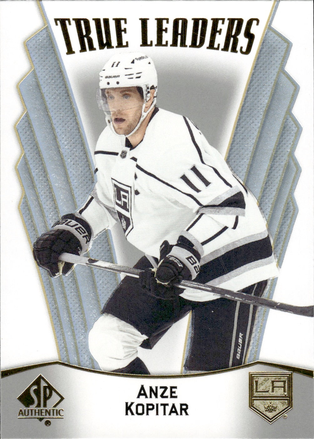 2021-22 Upper Deck SP Authentic Hockey True Leaders #TL-25 Anze Kopitar - Los Angeles Kings