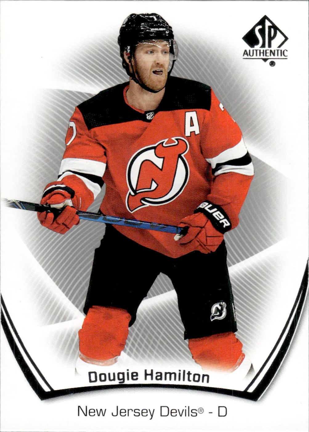 2021-22 Upper Deck SP Authentic Hockey #32 Dougie Hamilton - New Jersey Devils