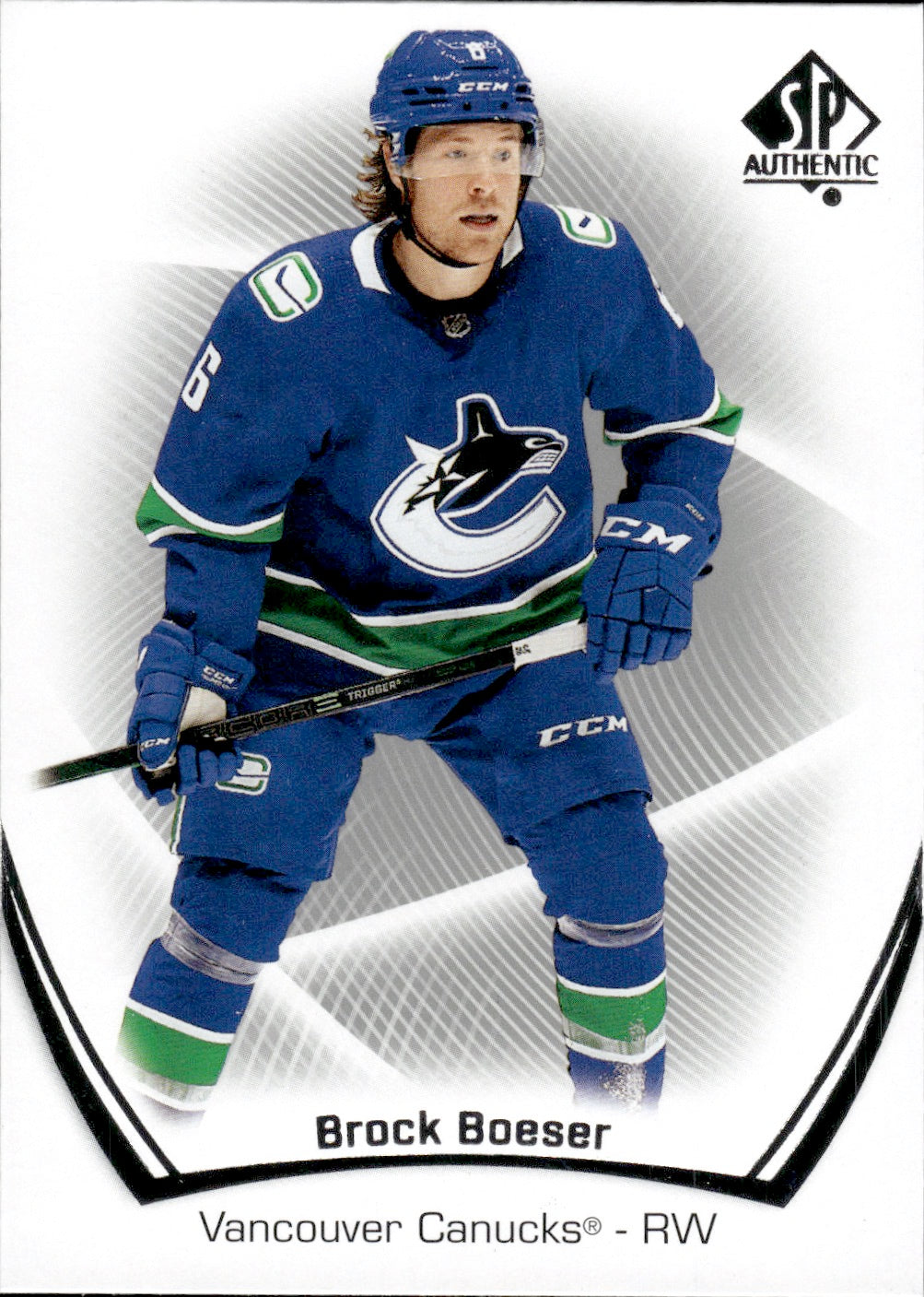 2021-22 Upper Deck SP Authentic Hockey #66 Brock Boeser - Vancouver Canucks