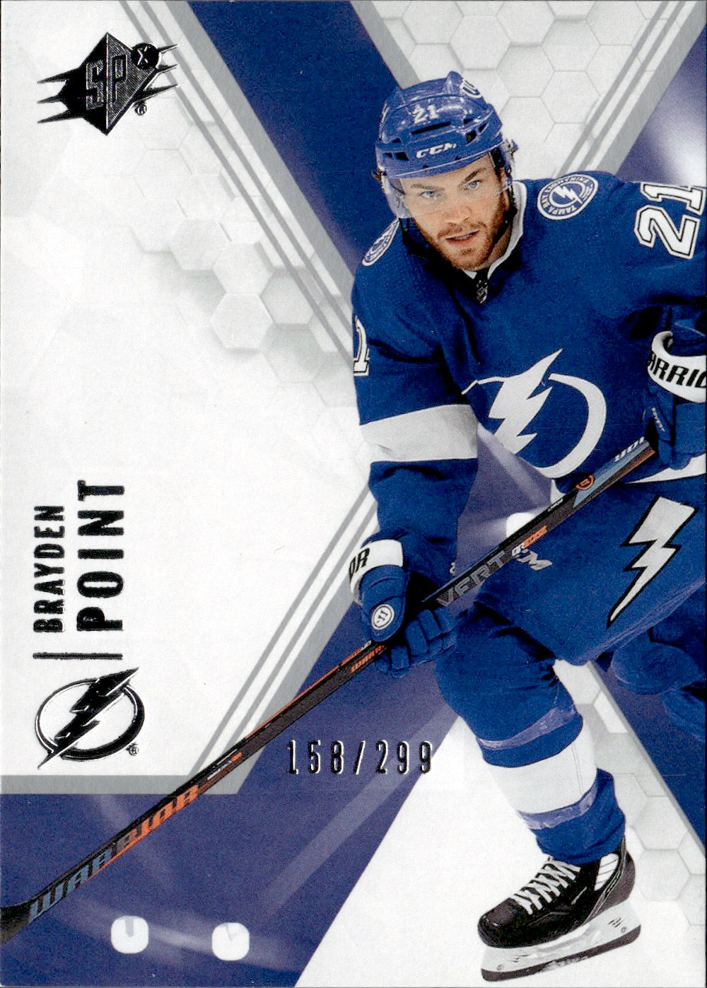 2021-22 Upper Deck SPX Hockey - Base /299 #27 Brayden Point - Tampa Bay Lightning