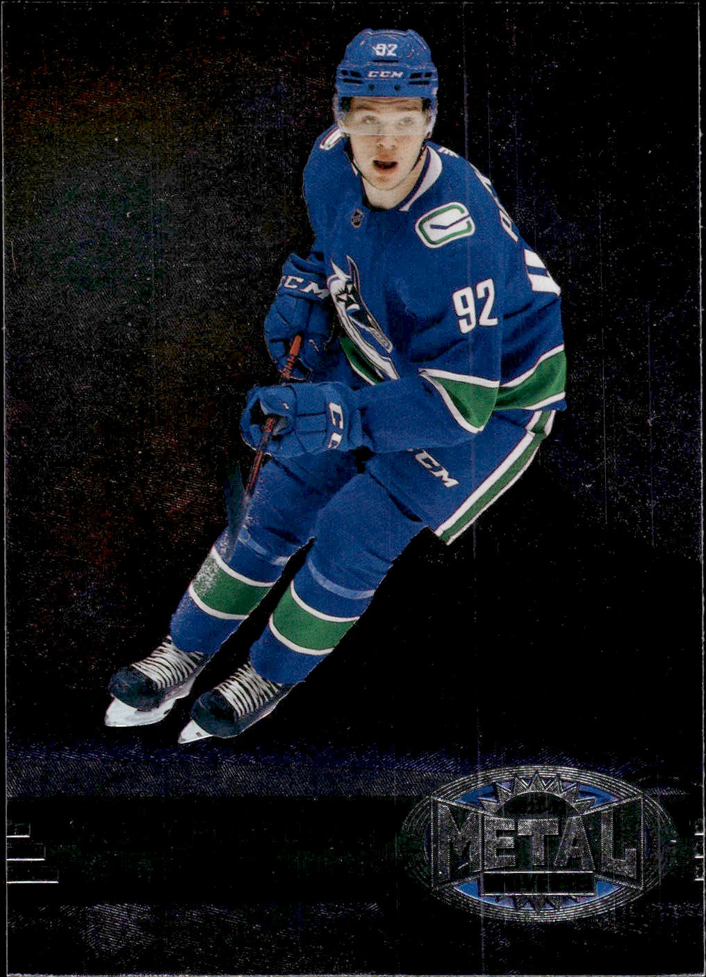 2021-22 Upper Deck Skybox Metal Universe 1997-98 Retro #R-18 Vasily Podkolzin - Vancouver Canucks