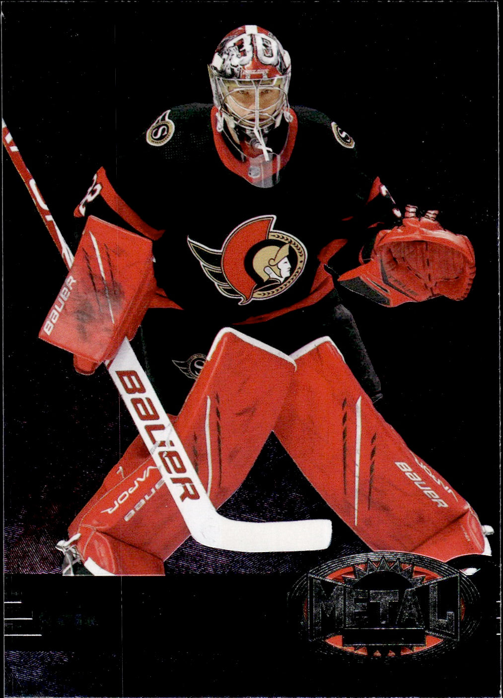 2021-22 Upper Deck Skybox Metal Universe Hockey 1997-98 Retro Rookie #R-13 Filip Gustavsson - Ottawa Senators