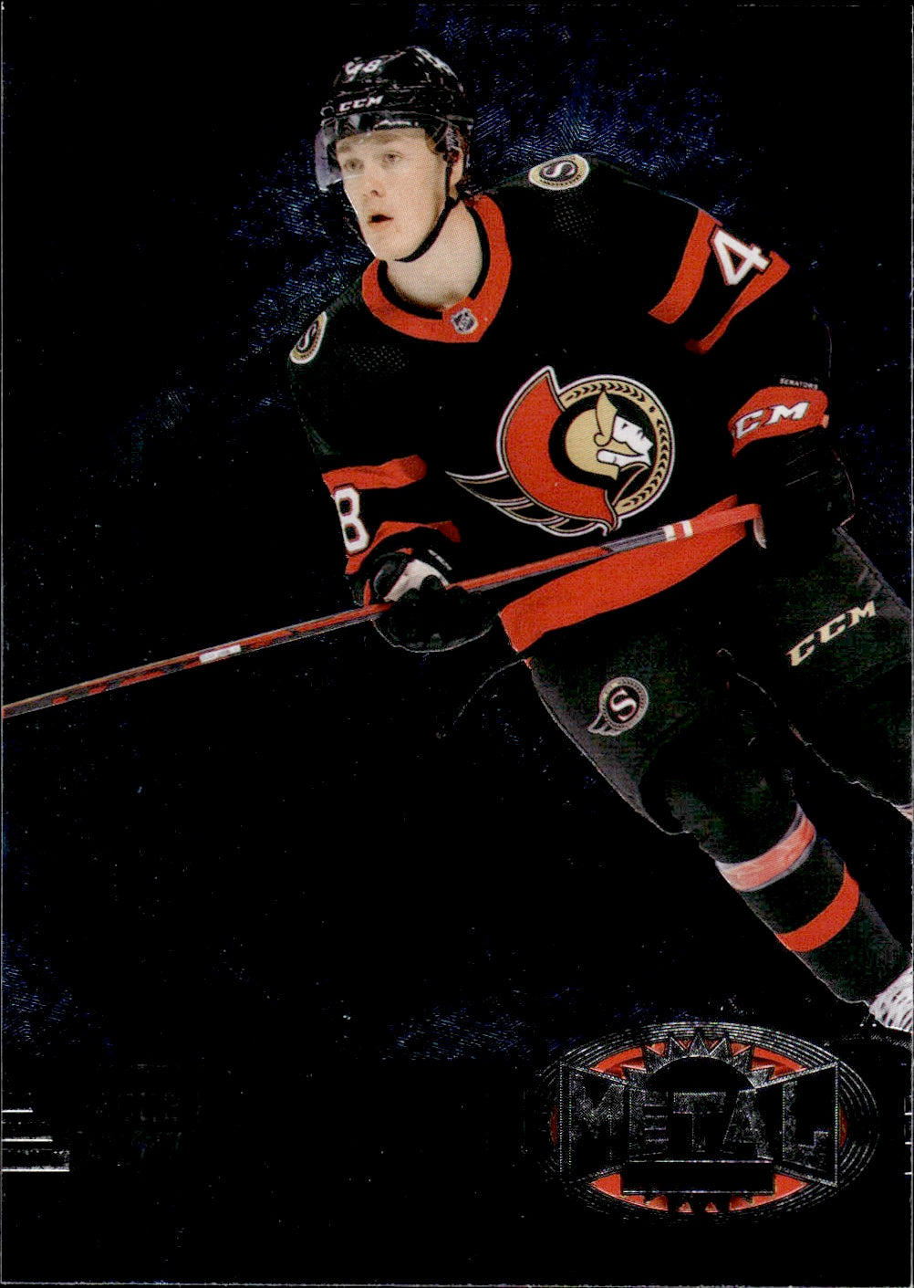 2021-22 Upper Deck Skybox Metal Universe Hockey 1997-98 Retro Rookie #R-37 Jacob Bernard-Docker - Ottawa Senators