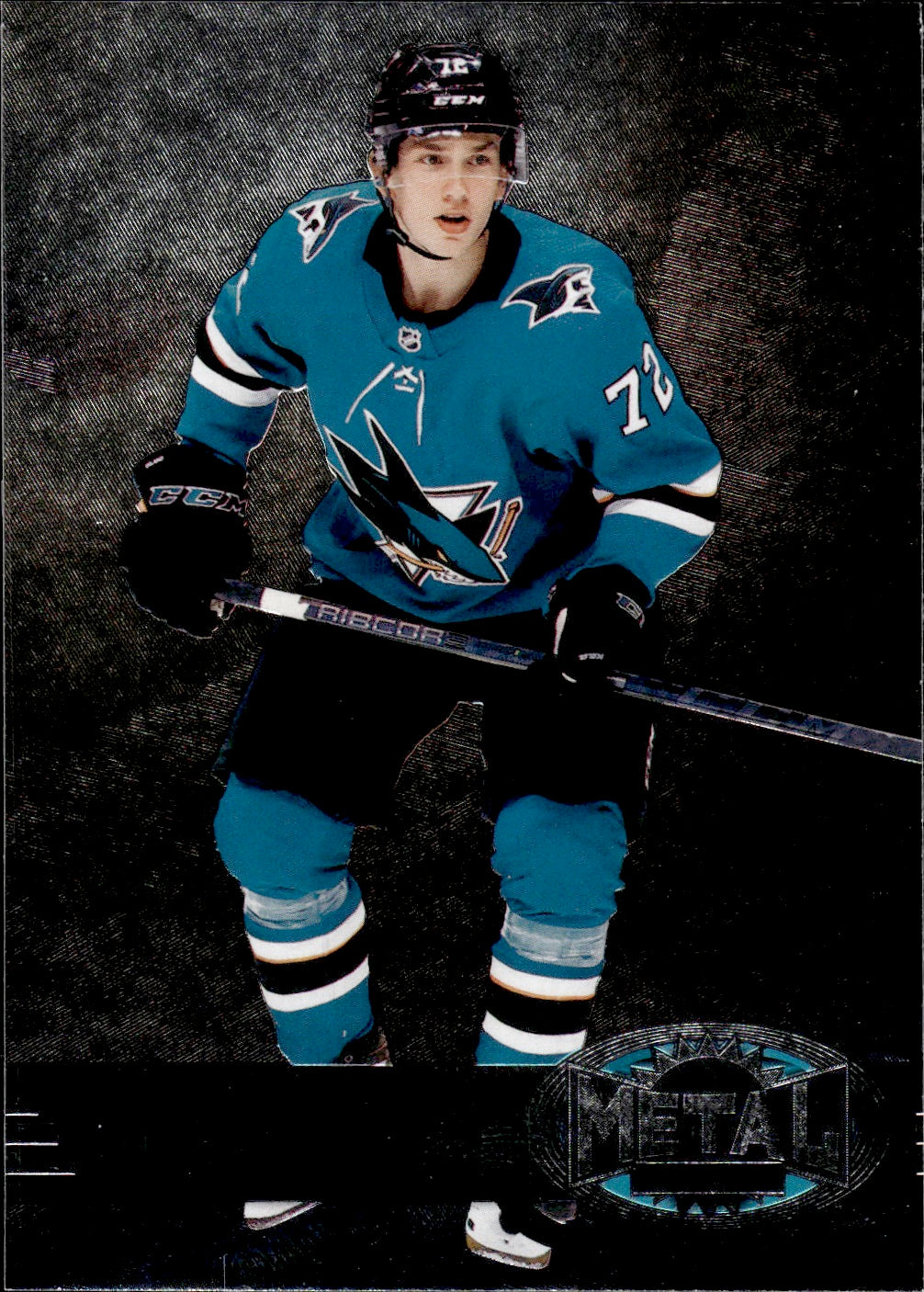 2021-22 Upper Deck Skybox Metal Universe Hockey 1997-98 Retro Rookie #R-9 William Eklund - San Jose Sharks